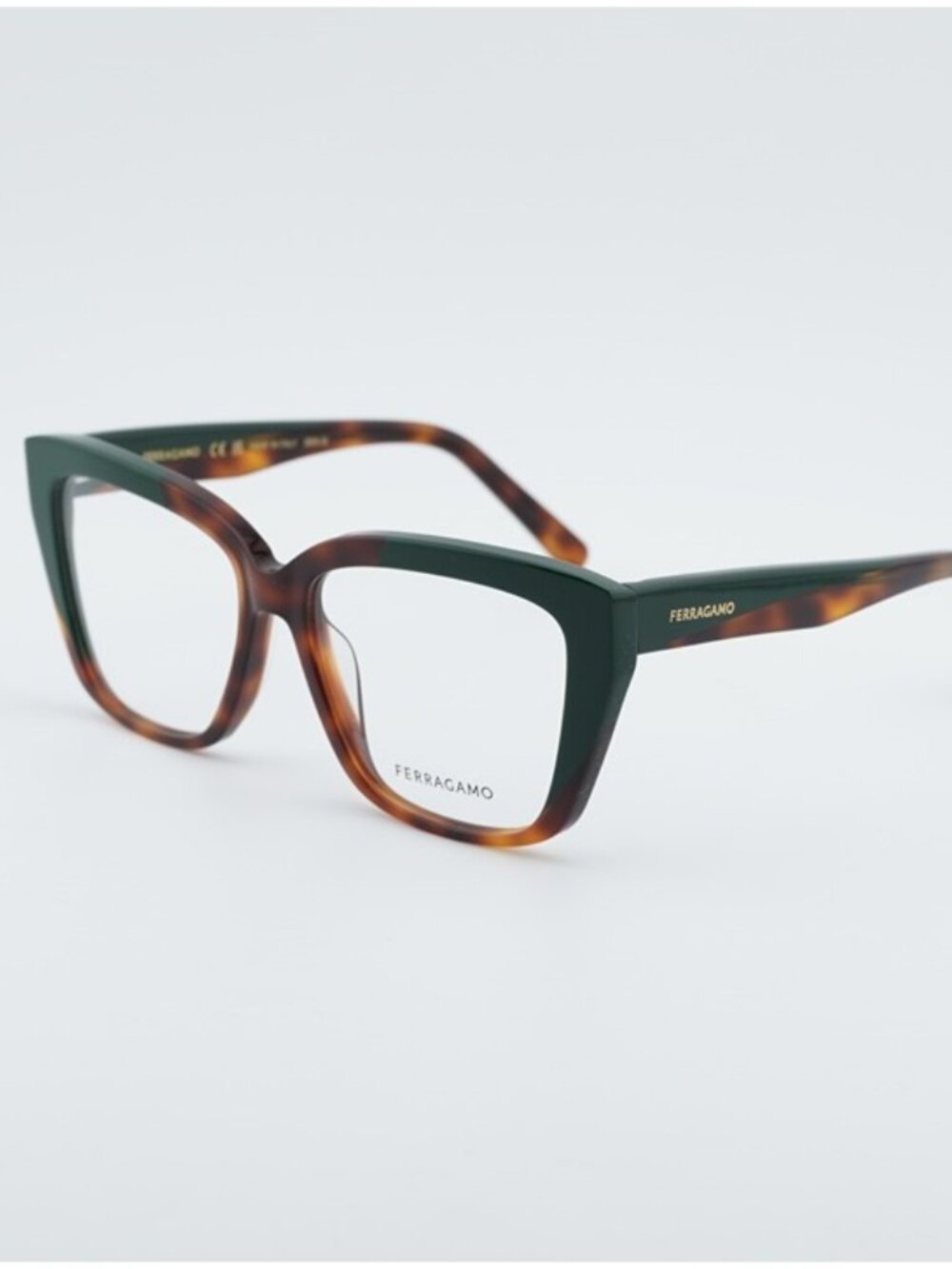 Salvatore Ferragamo SF2939N 220 Eyeglasses Havana/Dark Green 54mm Cat Eye Frame